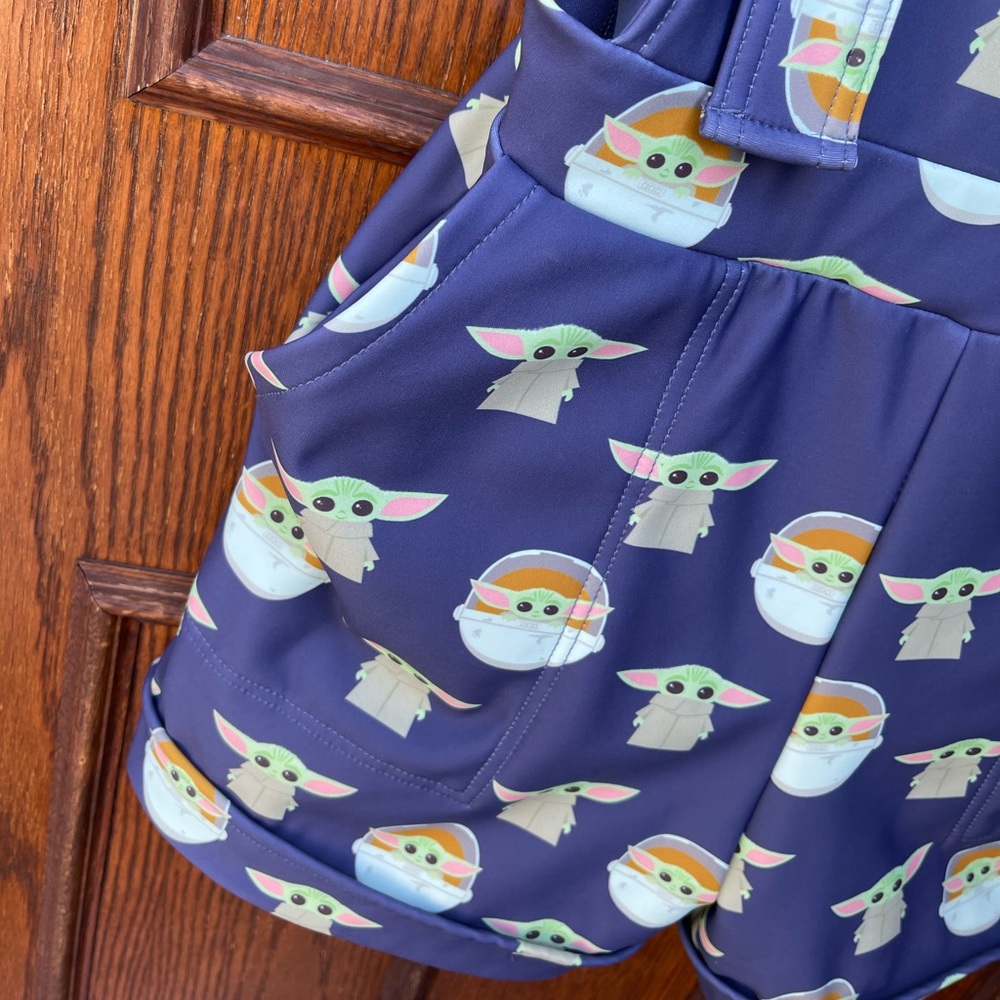 Medium Blackmilk Baby Yoda/Grogu Overalls Star Wars T… Gem